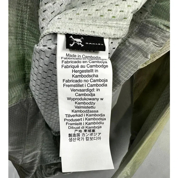 NWT Oakley Instacop Sunset Coaches Full Zip Rain Windbreaker Jacket Neon Green L - Picture 9 of 13